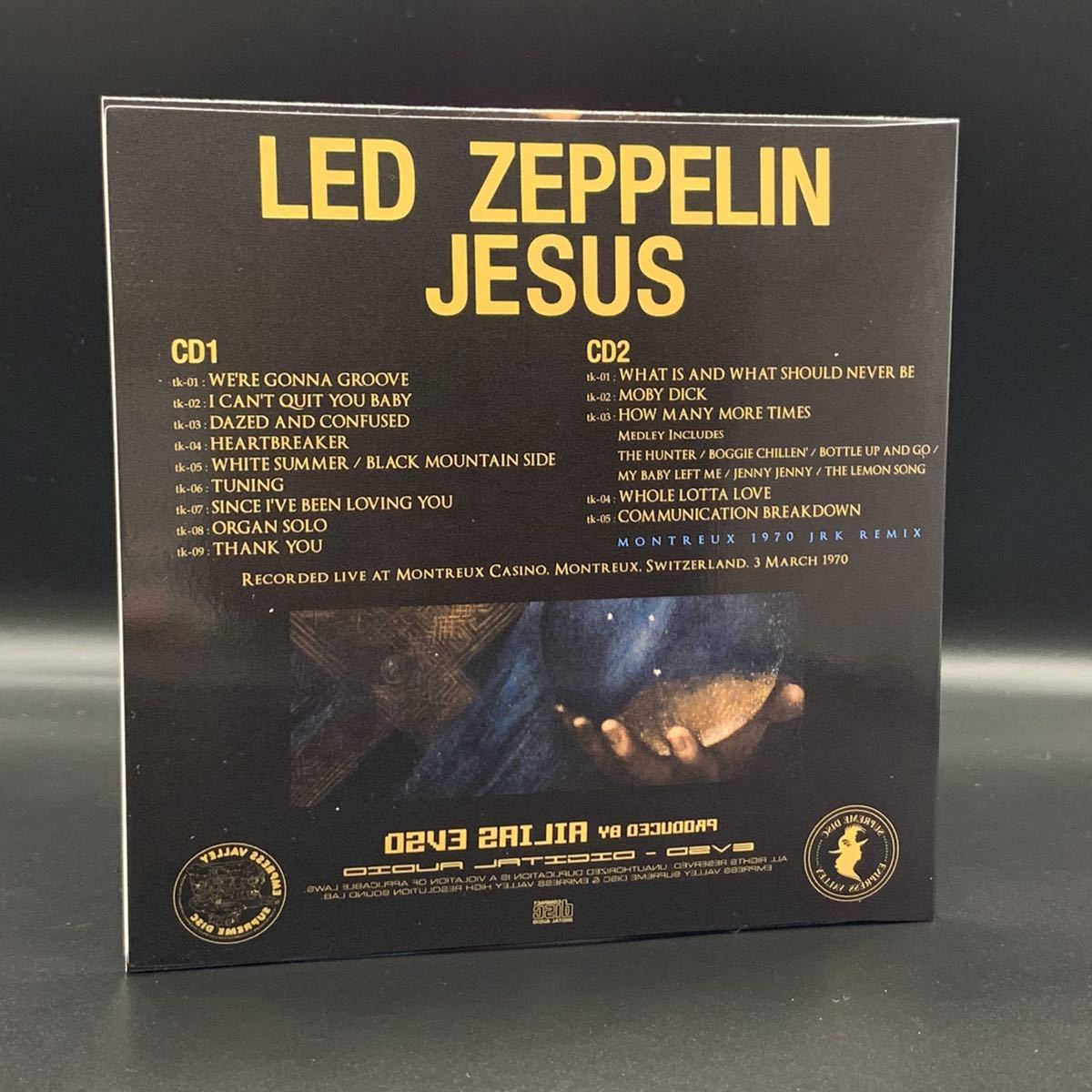 LED ZEPPELIN : JESUS 「ジュデアのジェズス」 2CD 工場プレス銀盤CD 1970 MONTREUX 限定盤！の画像4