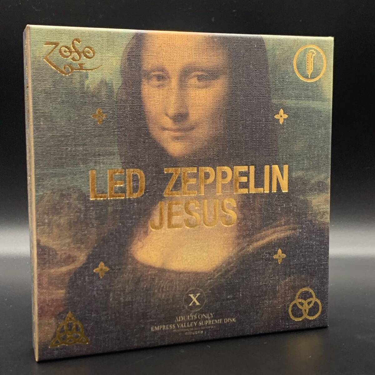 LED ZEPPELIN / JESUS「イスカリオテの黒い罌粟」(9CD BOX) 1975 MSG Arties Recording限定100セット！豪華金の箔押し！Empress Valley Newの画像2