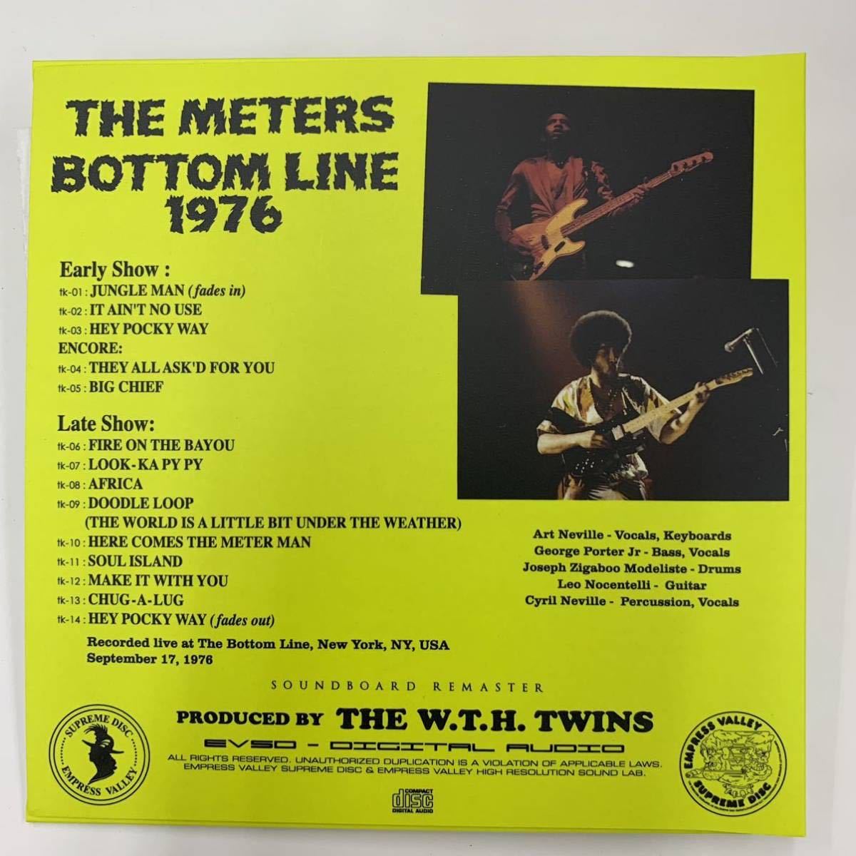 THE METERS / BOTTOM LINE 1976「燃えろミーターズ」CD 超高音質サウンドボード！絶頂の最高のライヴと断言できる名演！！聴いて欲しいー！の画像4