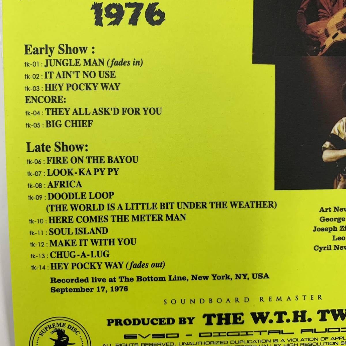THE METERS / BOTTOM LINE 1976「燃えろミーターズ」CD 超高音質サウンドボード！絶頂の最高のライヴと断言できる名演！！聴いて欲しいー！の画像5