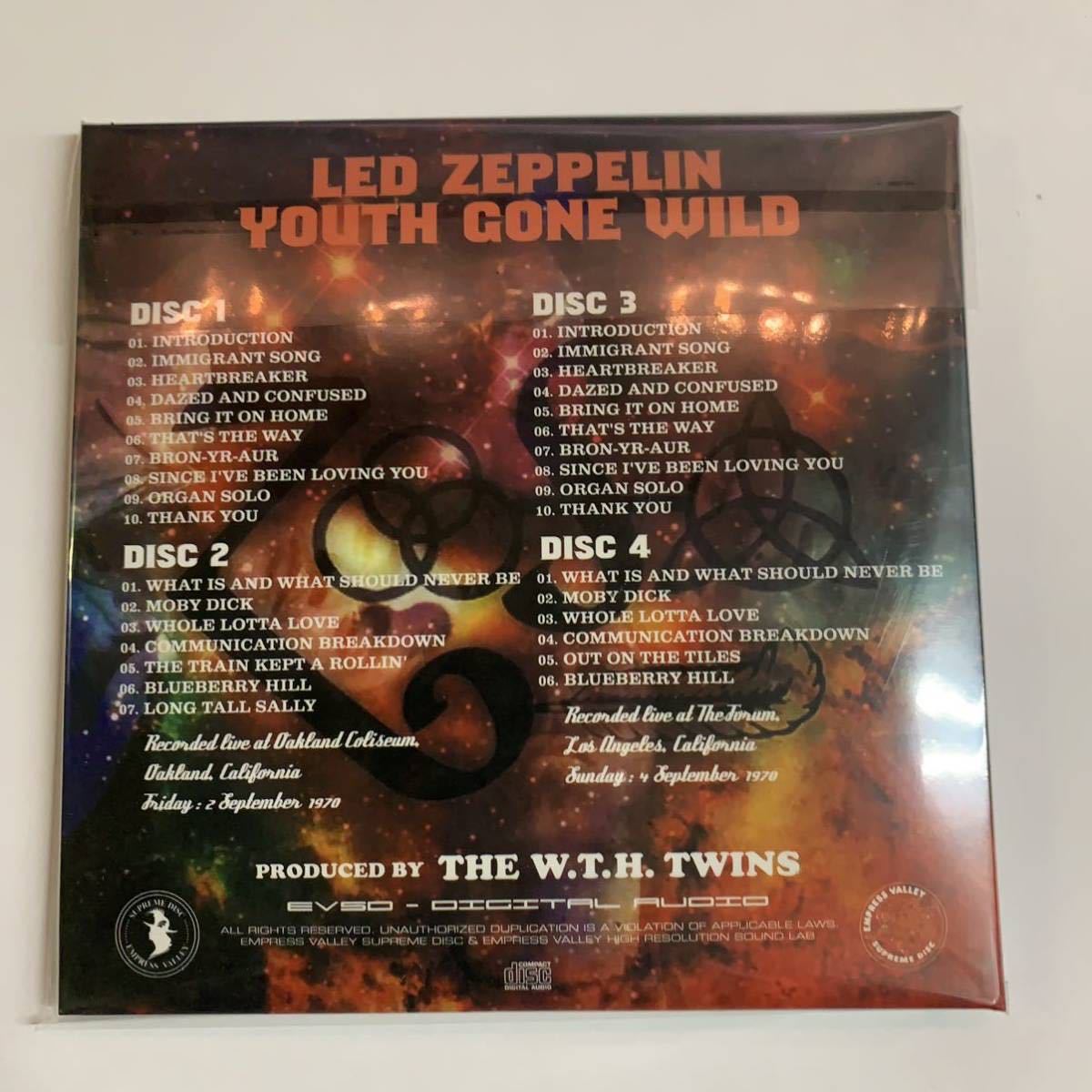 LED ZEPPELIN / YOUTH GONE WILD (4CD) EMPRESS VALLEY 男どあほうユース・ゴーン・ワイルド！_画像2