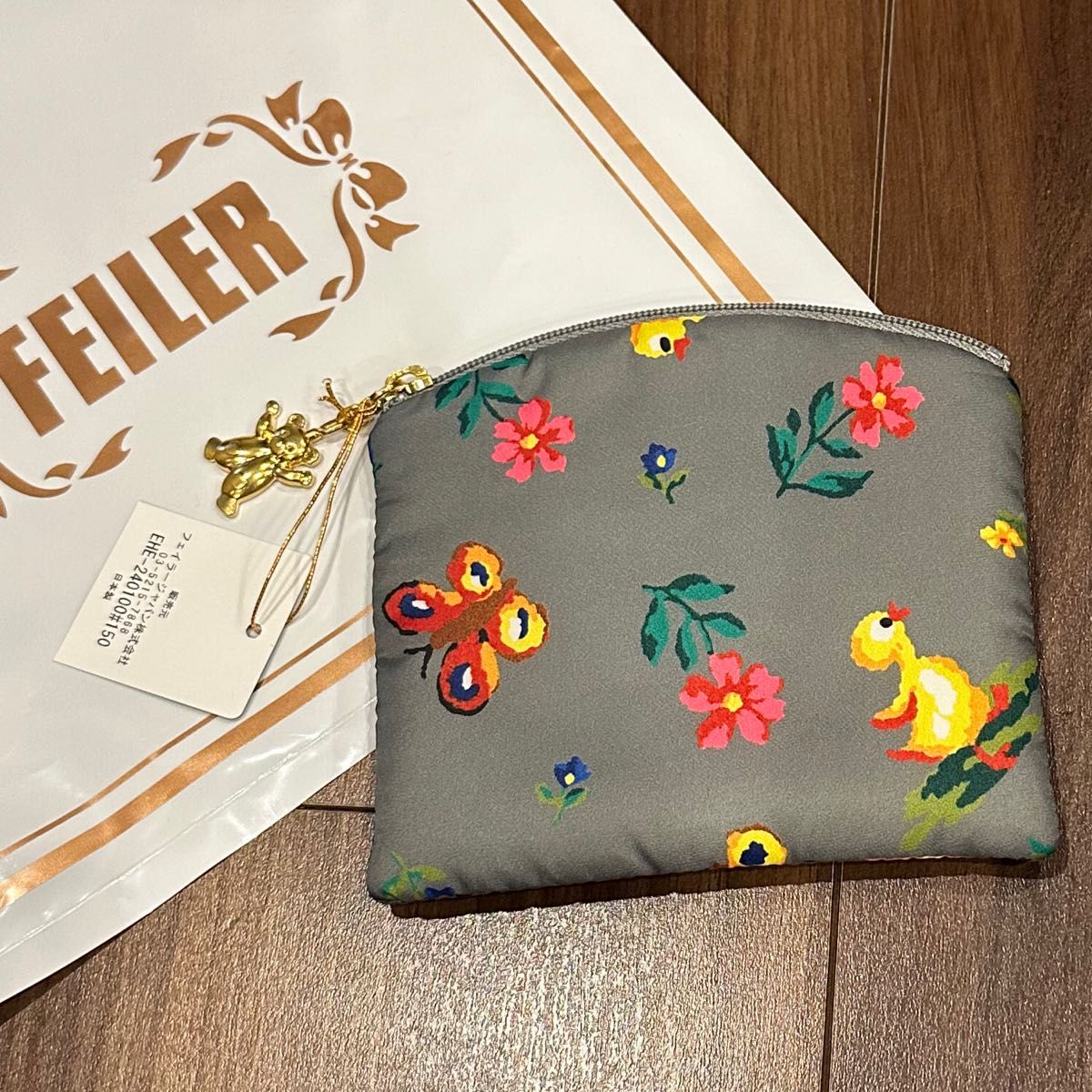 ミニポーチ フェイラー エコユースハイジ グレー 取扱店限定品 ミニポーチ フェイラー エコユースハイジ グレー 取扱店限定品