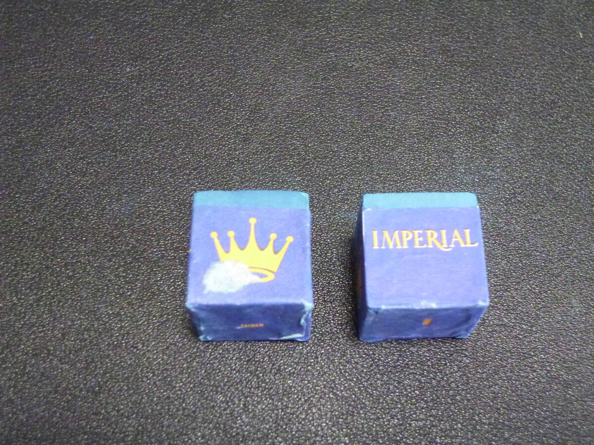 台湾 Imperial チョーク レア物？　ビリヤードが盛んな台湾製。未使用　ご存知の方いかがでしょう？　2個セット！20年以上前オールド！_画像3