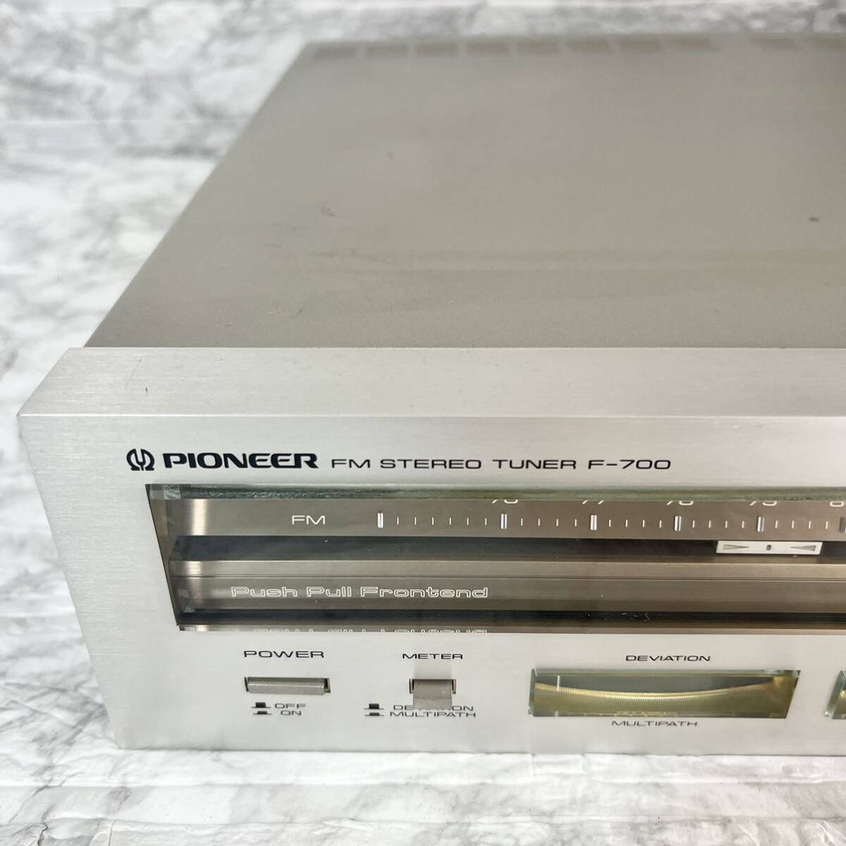 Pioneer F−700 パイオニア FMステレオチューナービートレス・パルスカウント方式 オーディオ機器 1979年 レトロ の画像2