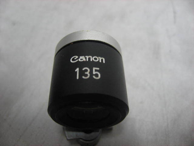 キヤノン CANON 135mm VIEW FINDER ビューファインダー 革ケース付き 美品の画像5
