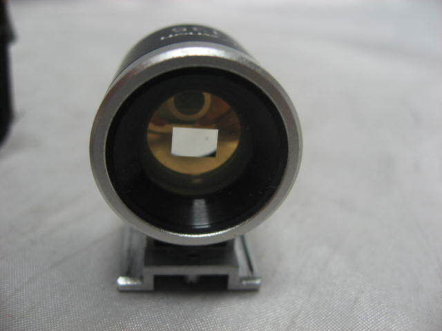 キヤノン CANON 135mm VIEW FINDER ビューファインダー 革ケース付き 美品の画像2
