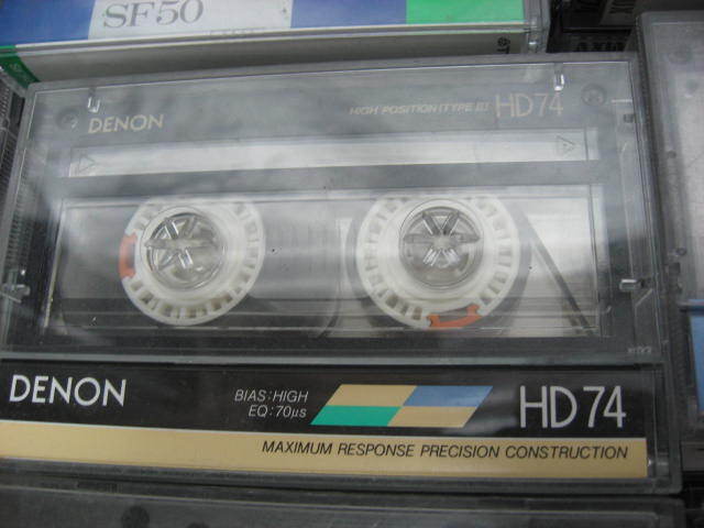 ハイポジ カセットテープ DENON SONY TDK AXIA maxell HIGH POSITION TYPEII など 録音済み 新品1本含む まとめ売り 124本 現状品の画像7