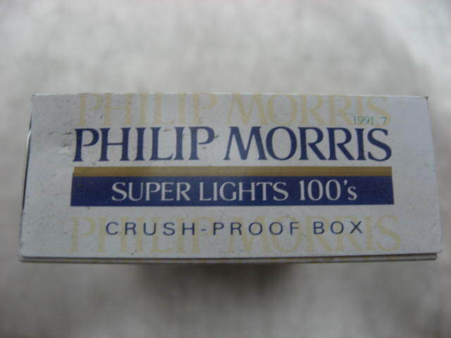  сигареты образец собственный . машина сигареты дым . образец муляж Philip Maurice Hsu перлит PHILIP MORRIS SUPER LIGHTS BOX текущее состояние товар 