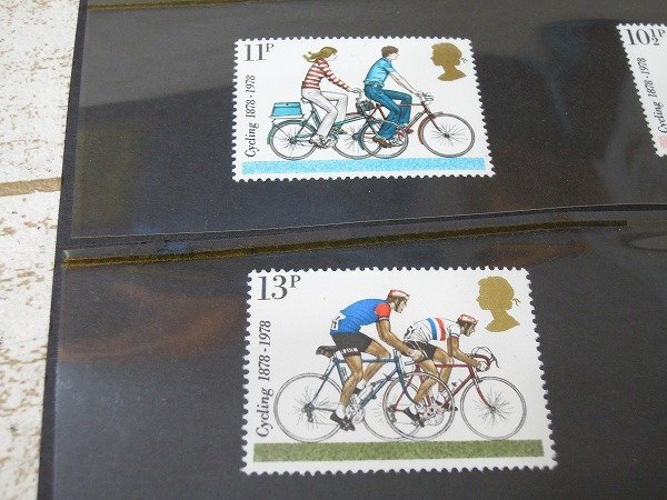 ■H★イギリスの切手4枚セット★サイクリング 1878/1978■/P953_画像2