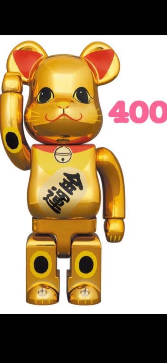 BE@RBRICK 招き猫 金運 金メッキ 参 400％