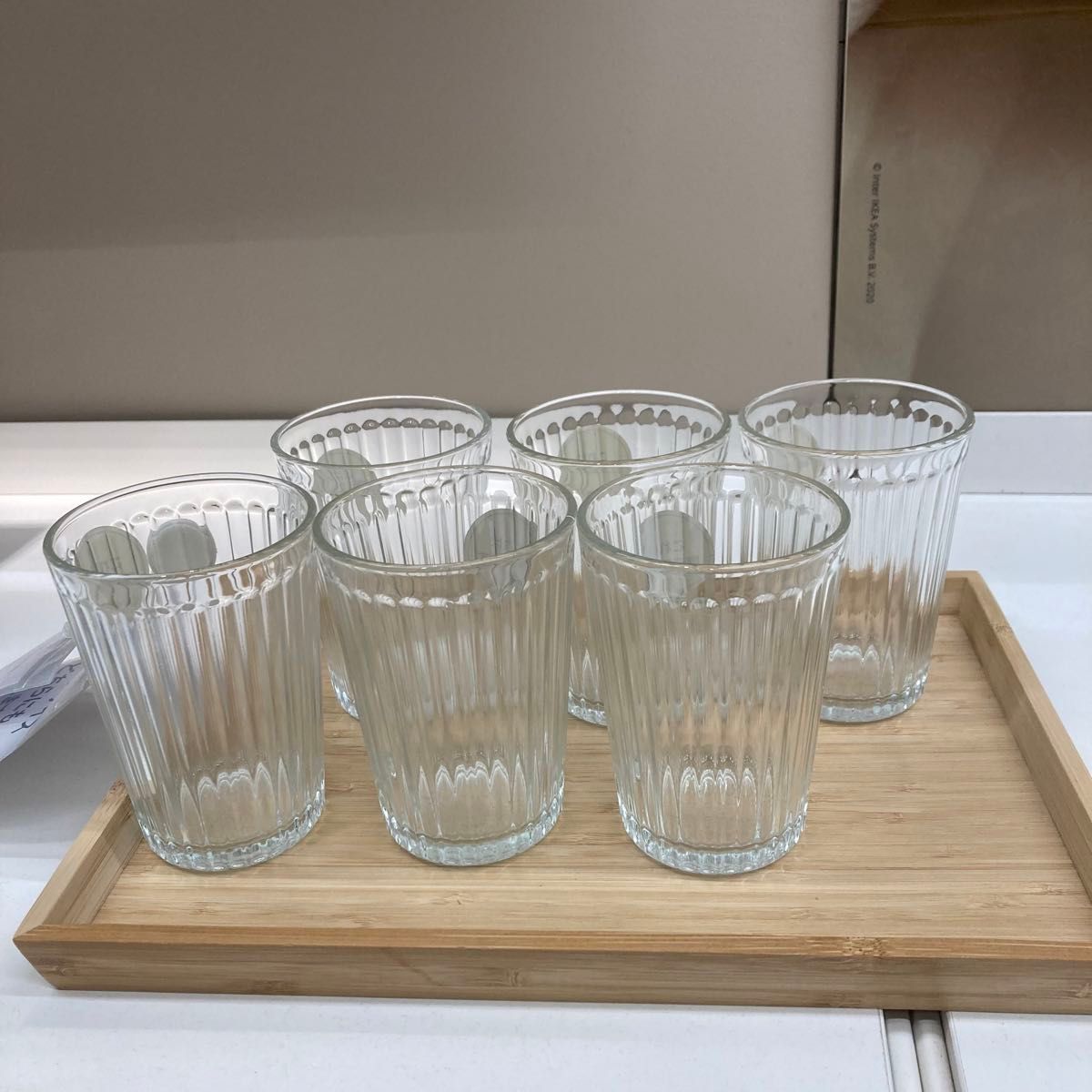 【新品・未使用】IKEA ヴァルダーゲン グラス イケア クリアガラス 200ml 6個セット ガラスコップ シンプル コンパクト