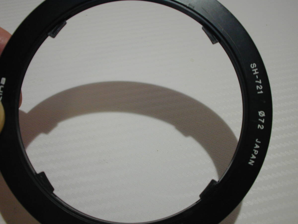 トキナ Tokina バヨネット式レンズフード SH-721 φ72 比較的きれいの画像5