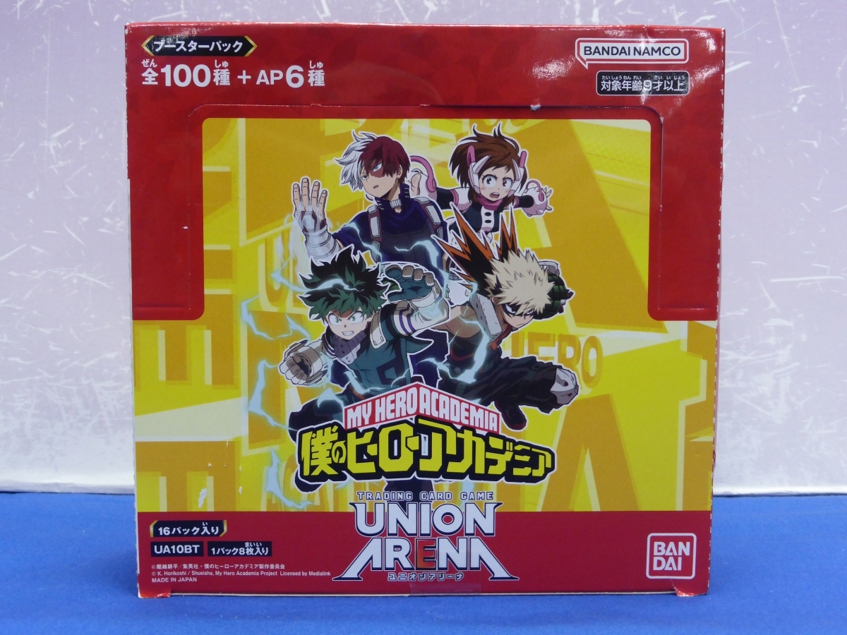 I14 UNION ARENA ブースターパック 銀魂・僕のヒーローアカデミア・僕とロボコ 各1BOX / スタートデッキ 4種 計7点セットの画像3