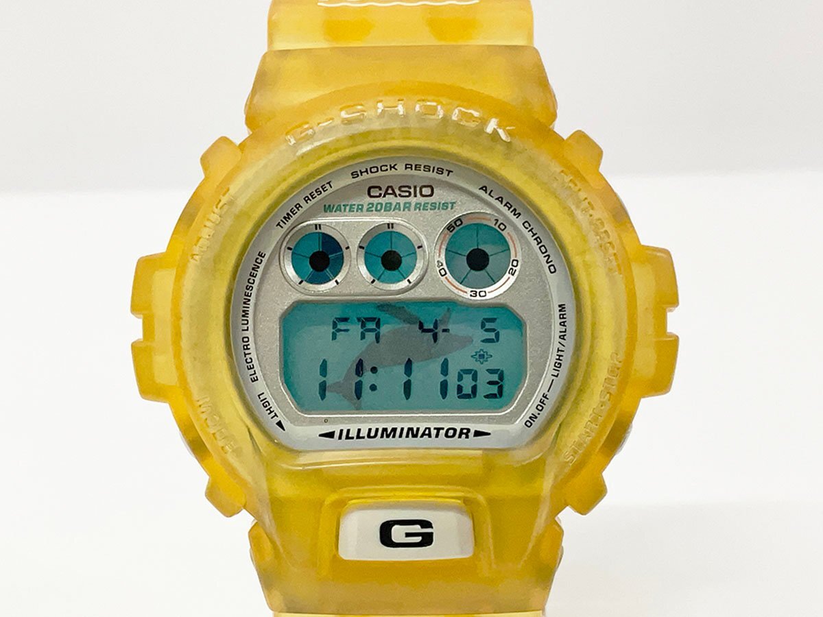 CASIO カシオ G-SHOCK 1996年 第五回国際イルカ・クジラ会議 イルクジ DW-6900K Gショック 電池交換済 動作確認済