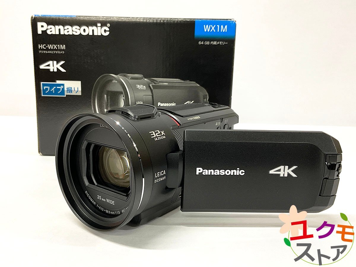 【開始価格1円】 Panaosonic パナソニック HC-WX1M ムービー デジタル4K ビデオカメラ ワイプ撮り 64GB内蔵 ライカディコマーレンズ 動作OKの画像1