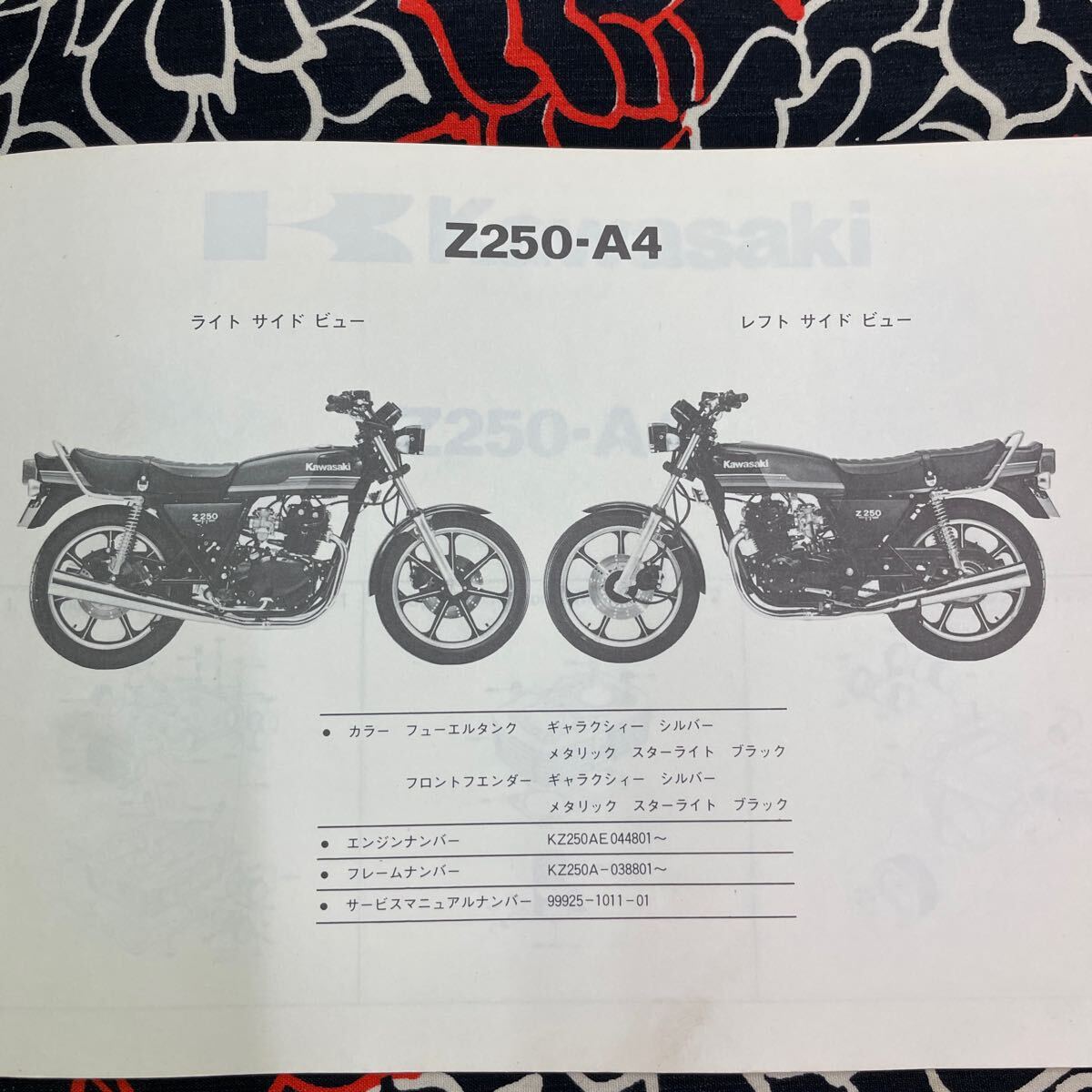 カワサキ Z250FTパーツカタログ_画像3