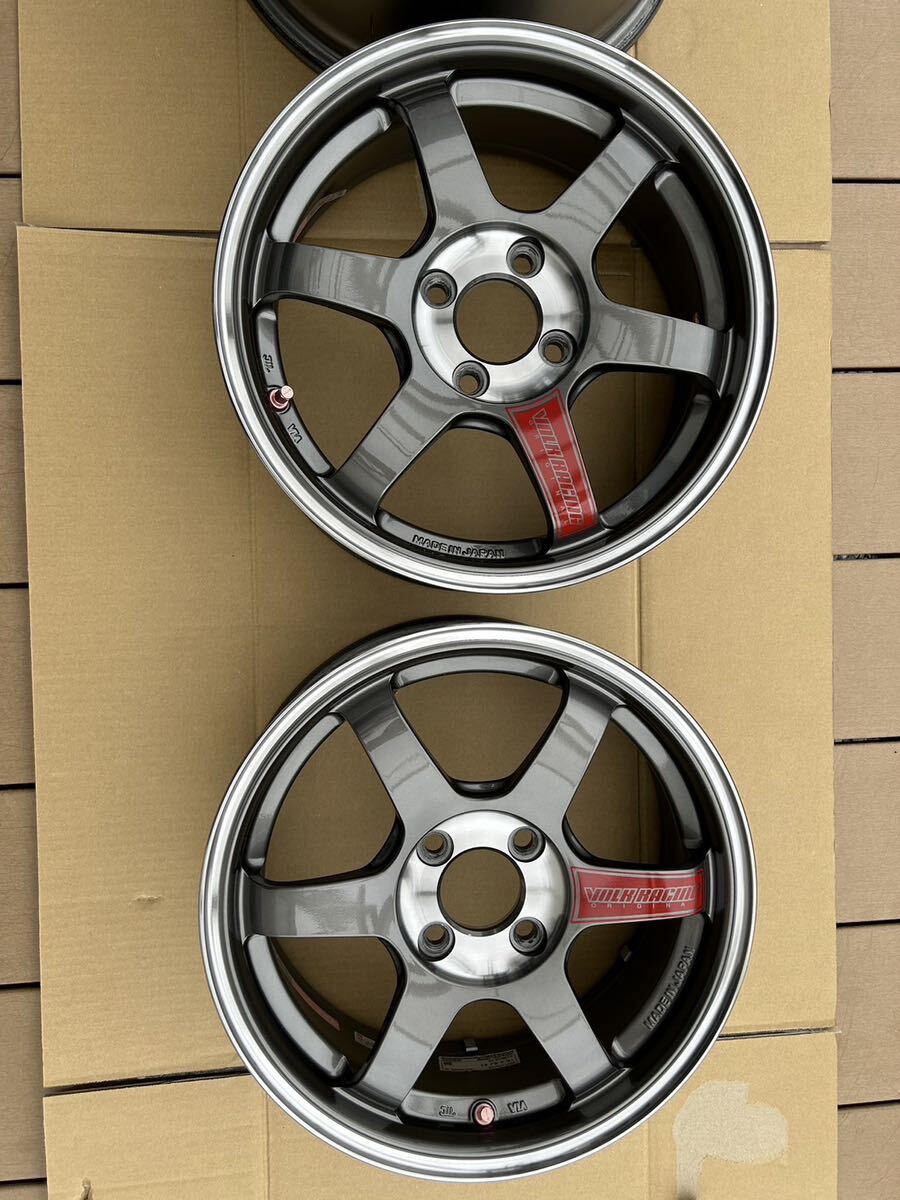 RAYS VOLK RACING TE37 SL Sonic プレスドグラファイト 15×6J 41 16×7J 34 S660_画像2