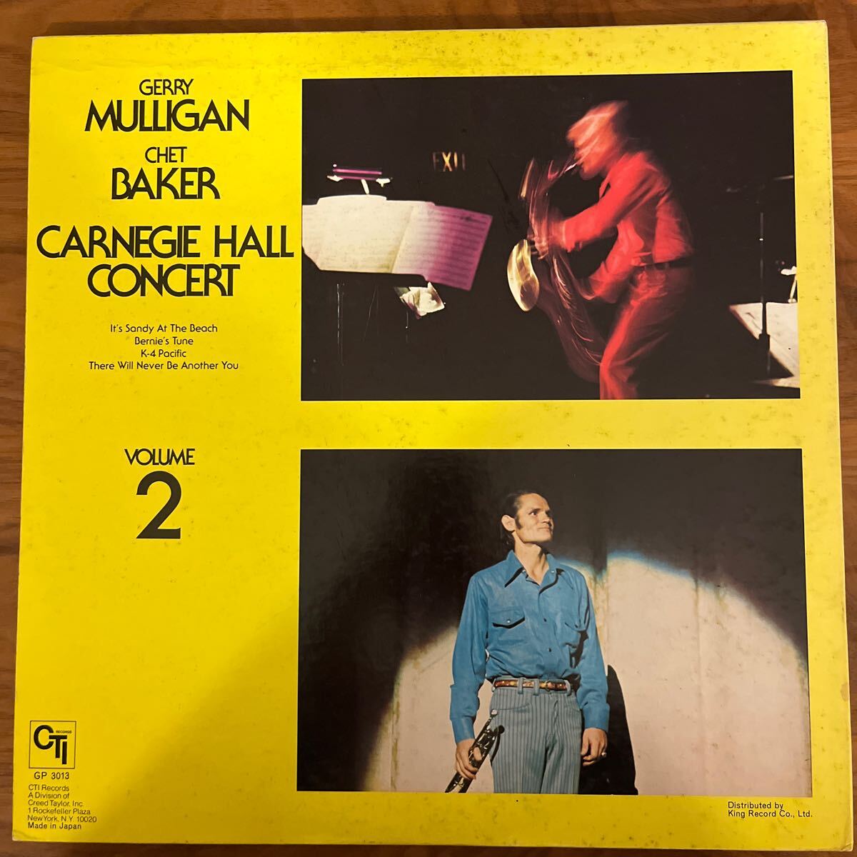 CTICarnegie Hall Concert Gerry Mulligan Chet Baker GP-3013_画像2