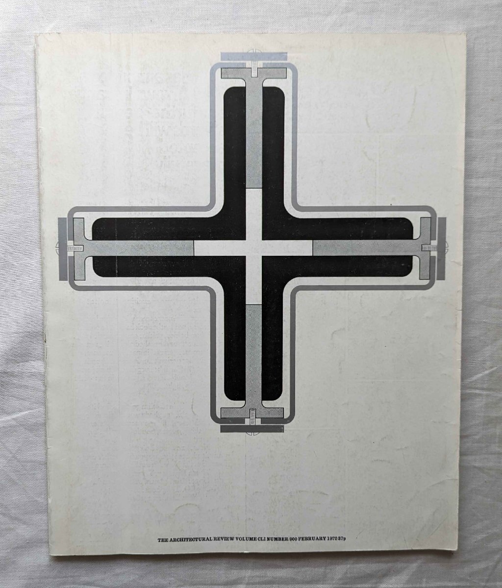 ミース・ファン・デル・ローエ 1972年 The Architectural Review Mies van der Rohe/John Winter/バルセロナ・パビリオン 十字形の画像1