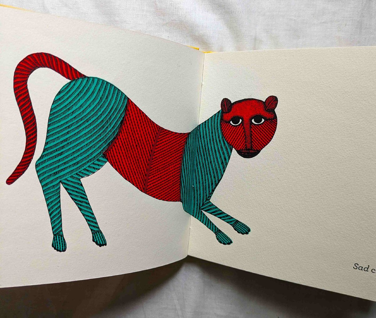 India * cod books cat book@ silk screen * print attaching limitation hand bookbinding I Like Cats Anushka Ravishankar Tara Books cat * illustration 
