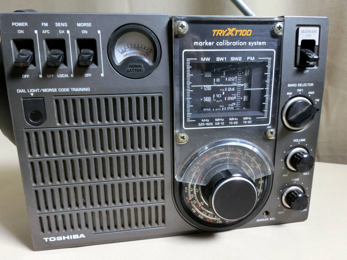 ☆東芝 TRY X 1700 RP-1700F FM/SW/MW 3バンド仕様 ☆中古品難あり_画像2