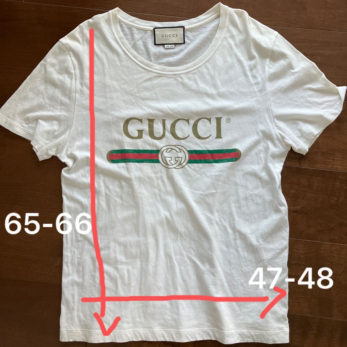 グッチTシャツ まだまだ着れると思います|