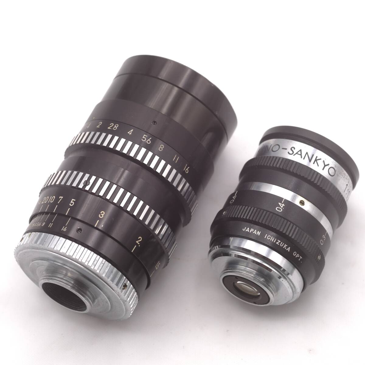 ICHIZUKA KINO-SANKYO 13mm F1.4, CINE ARCO 38mm F1.4 D mount sine lens 