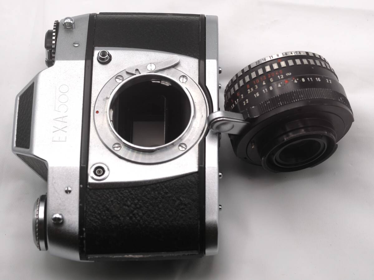 Meyer Domiplan 50mm F2.8 Exaktaマウント バブルボケレンズ, EXA500 一眼レフカメラ Germany製_画像7