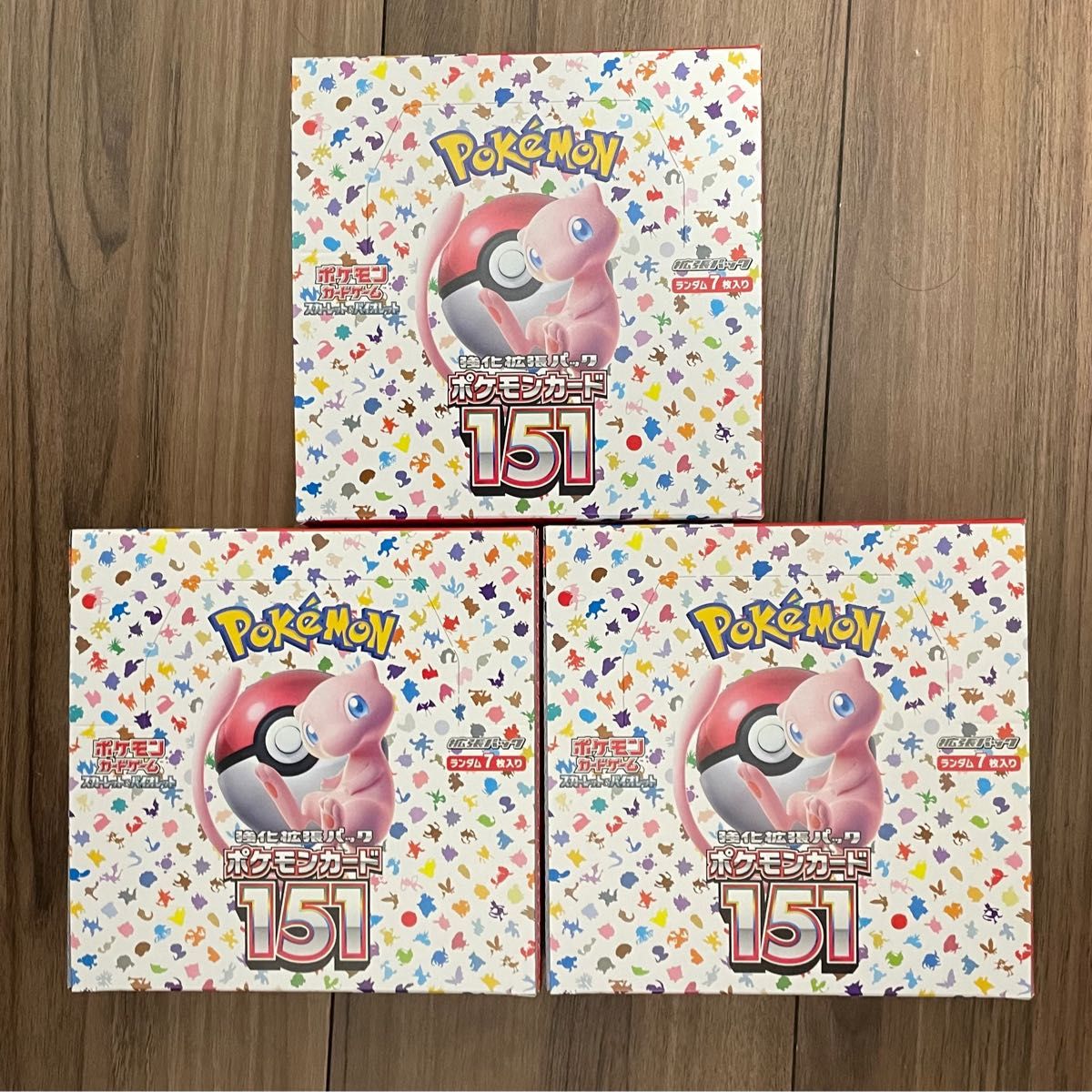ポケモンカードゲーム 151 3box シュリンクなし ポケモン ポケモンカードゲーム 151 3box シュリンクなし ポケモン