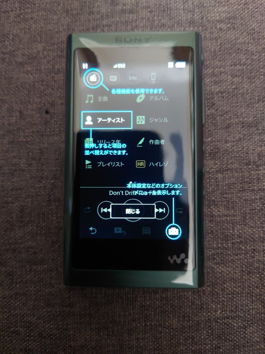 SONY NW-A55 (G) [16GB ホライズングリーン]（新品未使用）海外モデルの画像2