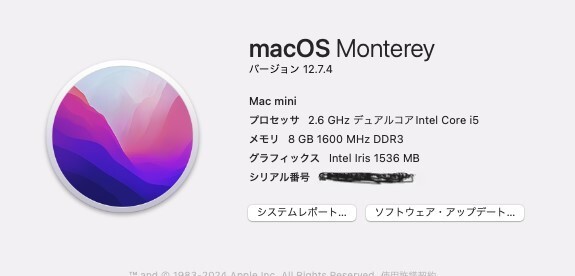 ★☆Mac mini 2.6GHz Dual Core i5 8GBメモリ 1TB Late2014 MGEN2J/A ジャンク☆★の画像5