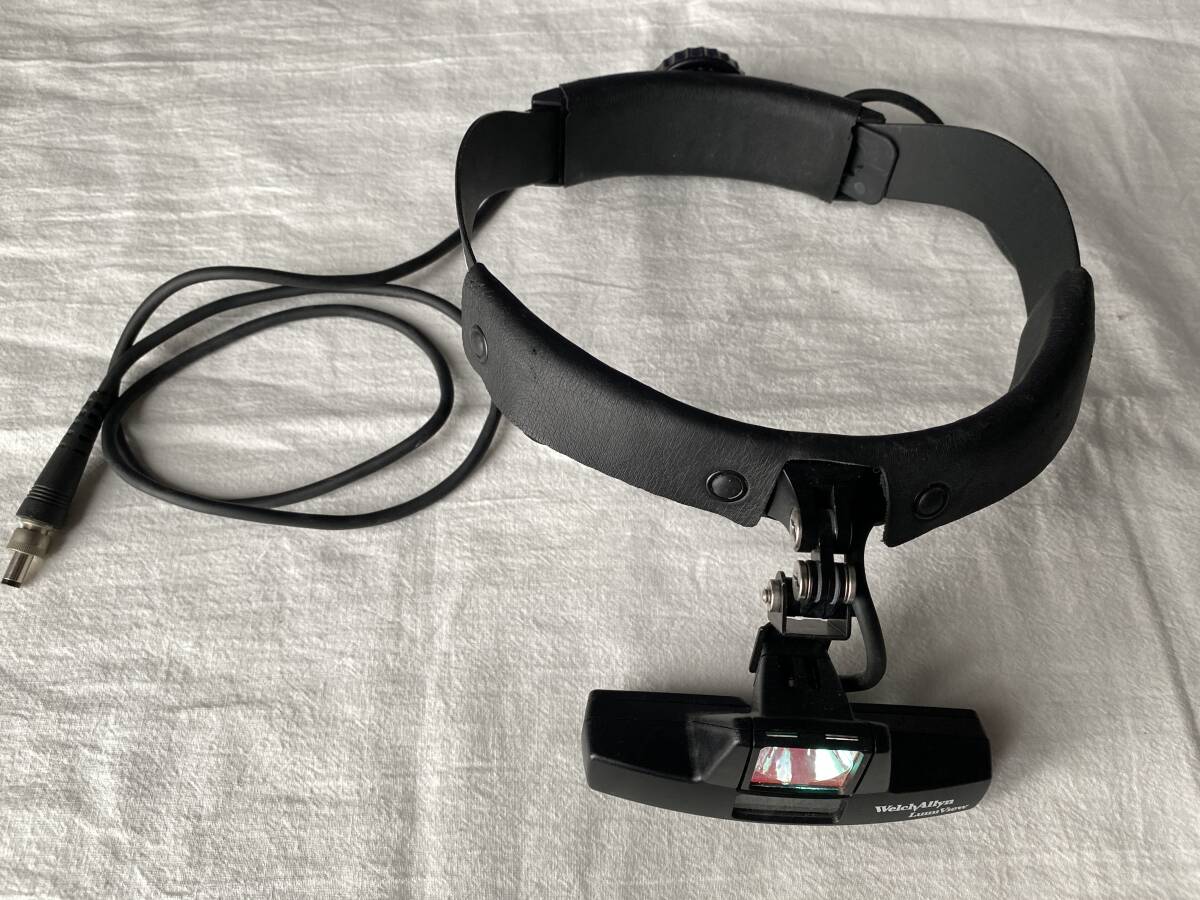 ウェルチ・アレン WelchAllyn Lumi View 双眼ルーペ付き 医療用 ヘッドライト ACアダプターの画像1