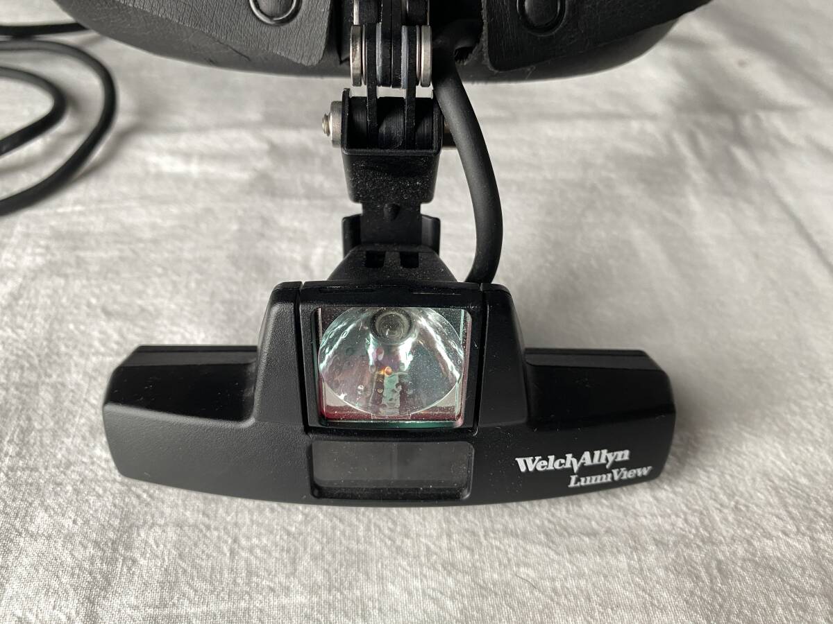 ウェルチ・アレン WelchAllyn Lumi View 双眼ルーペ付き 医療用 ヘッドライト ACアダプターの画像3
