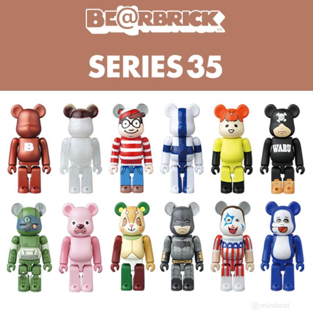 レア 未開封保存品 BE@RBRICK SERIES 35 100% 6個セット シリーズ 35 series 35 medicom toy メディコムトイ ベアブリックの画像5