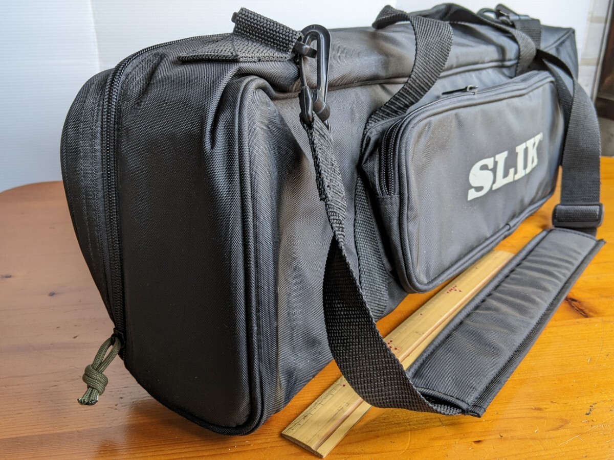 SLIK 三脚バッグ クッション材入り ソフトケース 75x12x19cmくらい バッグ ブラック シルク ケースのみ ソフトバッグの画像5