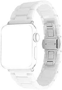 Sakulaya Apple Watch バンド セラミック製 アップルウォッチ バンド 長さ調整簡単 Apple Watch S_画像1