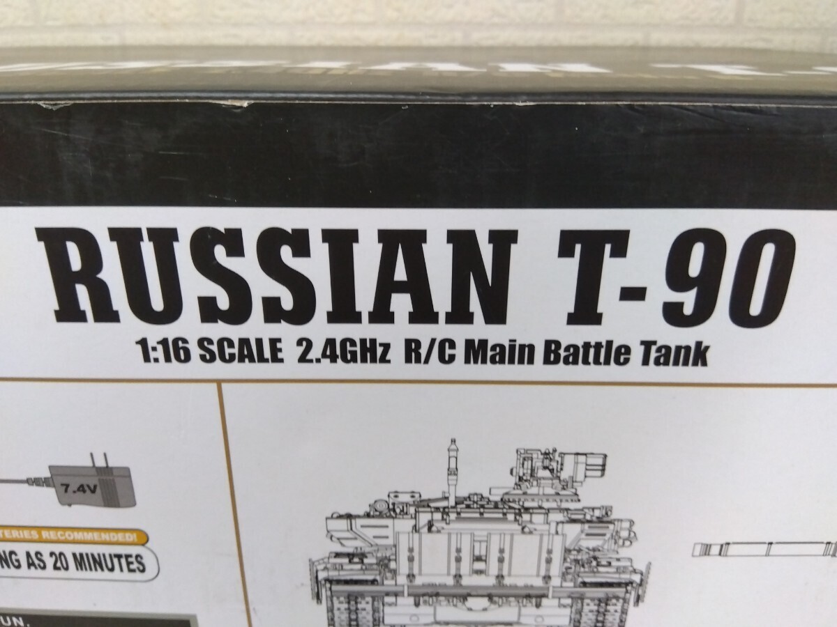 478■1/16 ヘンロン HENG LONG 電動RC ロシア RUSSIAN T-90 戦車 2.4GHz メインバトルタンク BATTLE TANK No.3938-1 未使用現状品の画像6