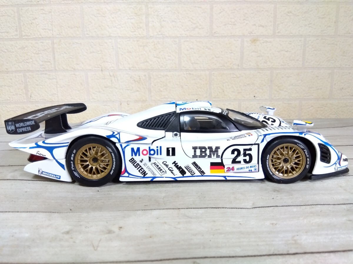 522#Maisto Maisto 1/18 Porsche 911 GT1 1998 Le Mans PORSCHE 911 No.25 body only Junk present condition goods 
