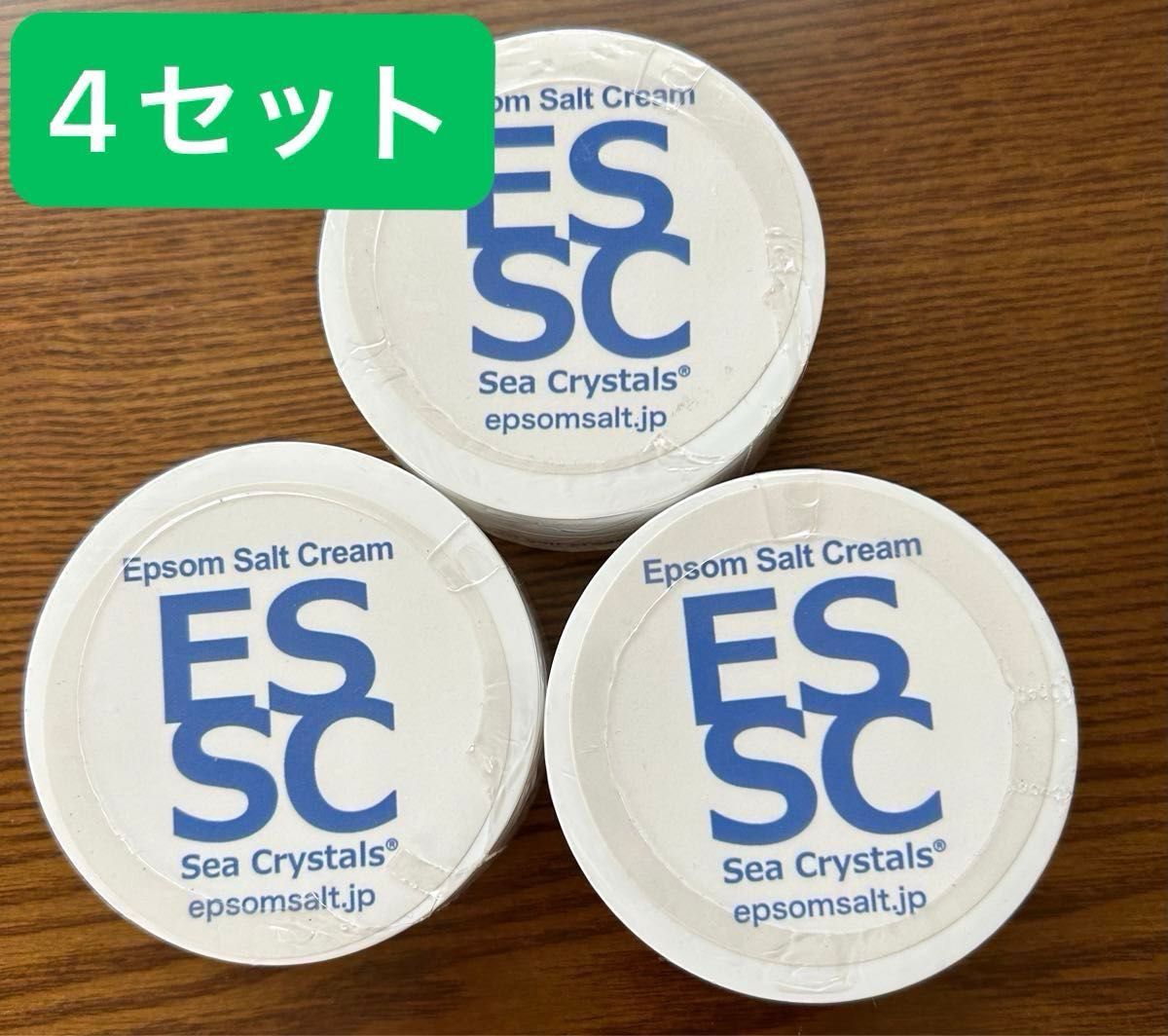 新品4セット 保湿 Sea Crystalsエプソムソルトクリーム30g×4セット