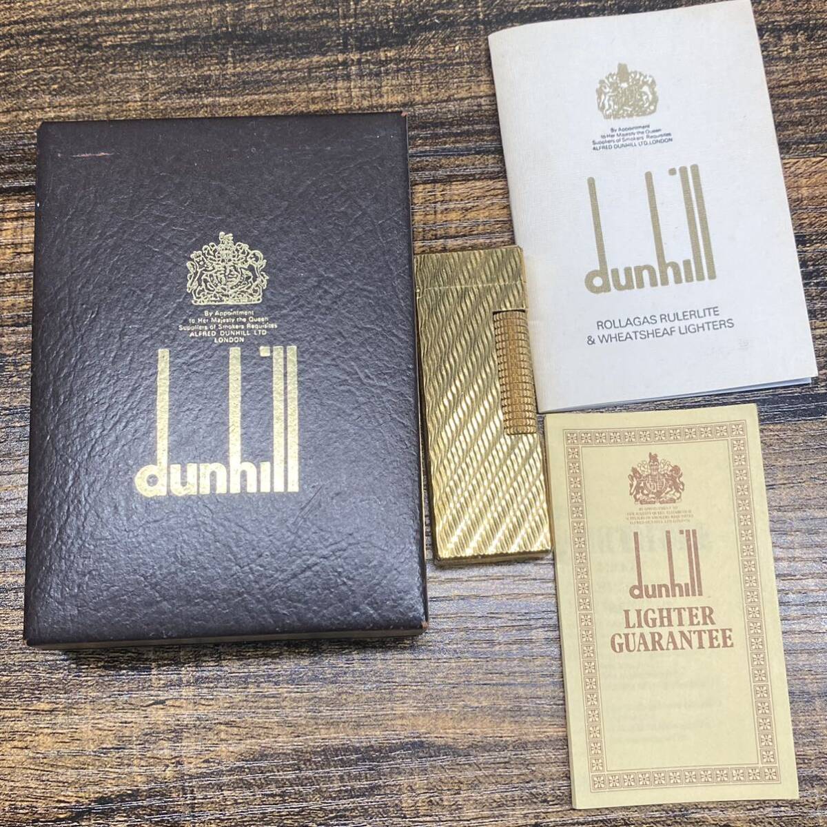 美品 ダンヒル dunhill ガスライター ゴールド 着火未確認の画像9