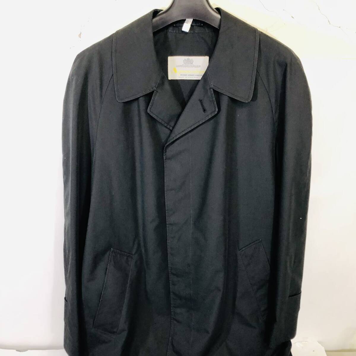 アクアスキュータム コート アウター ブラック メンズ 紳士服 ロングコート トレンチの画像2