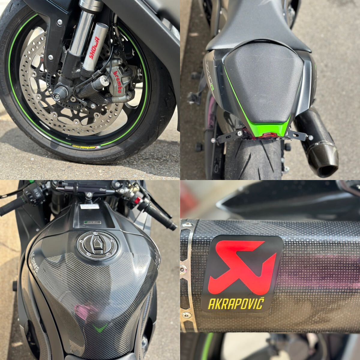 KAWASAKI NINJA ZX-10R SE 2018年モデル カワサキ ニンジャ カーボンパーツ多数クイックシフター大型バイクスーパースポーツ1円スタートの画像9