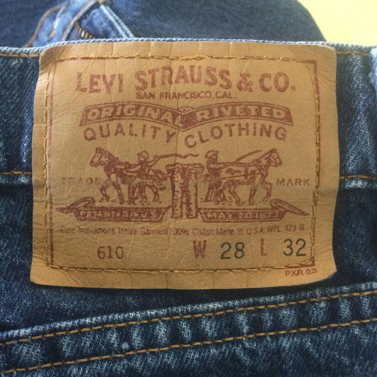 【N243】Levi’s 610 リーバイ・ストラウス ジャパン ジーンズ ジーパン デニム パンツ W28 95年製 米国製 アメカジ 古着 古着卸の画像7