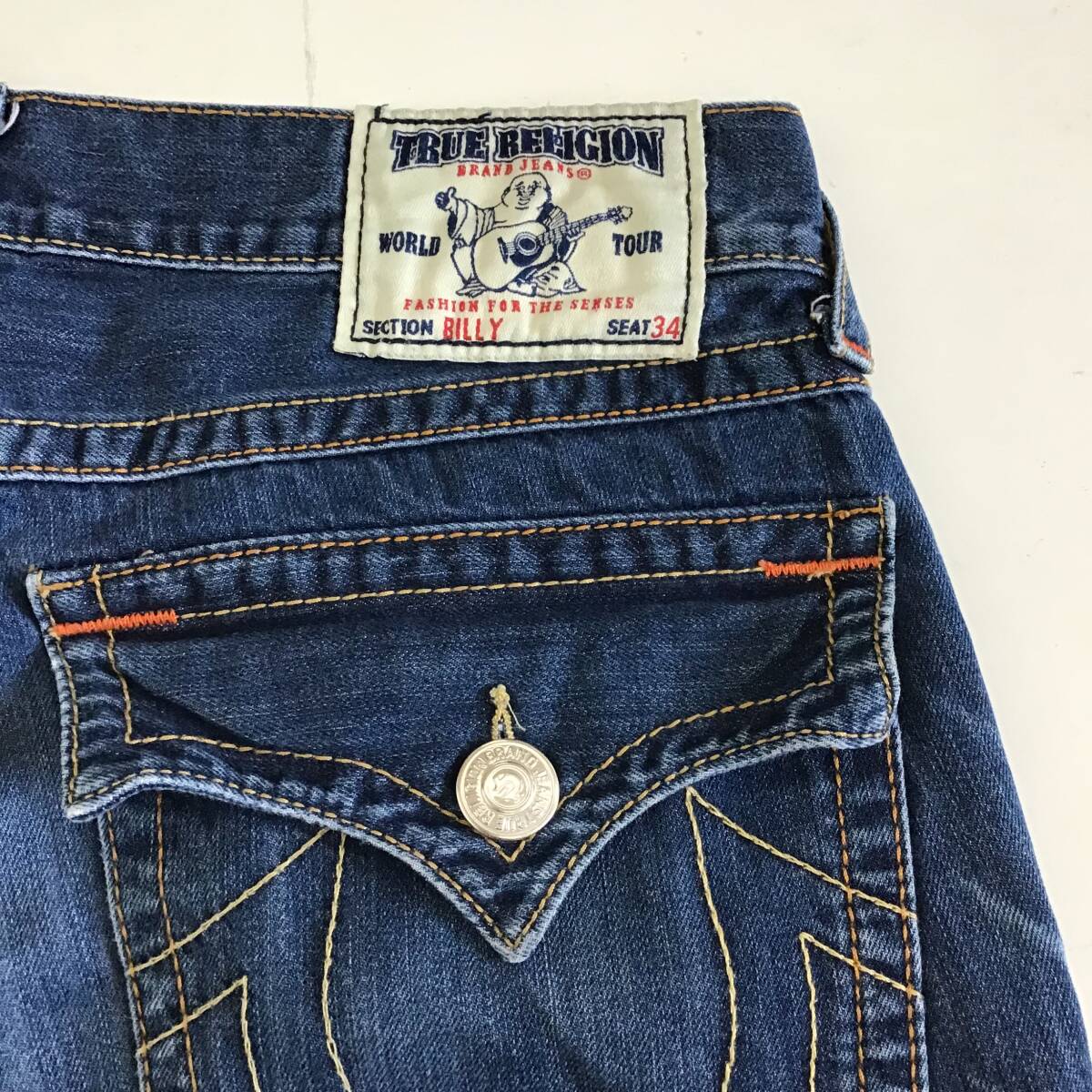 { H 686}TRUE RELIGION True Religion джинсы Denim брюки женский made in USA низ 1 иен старт America б/у одежда б/у одежда .