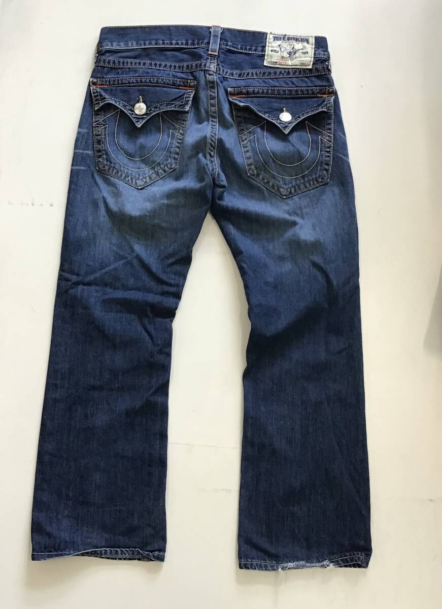 { H 686}TRUE RELIGION True Religion джинсы Denim брюки женский made in USA низ 1 иен старт America б/у одежда б/у одежда .