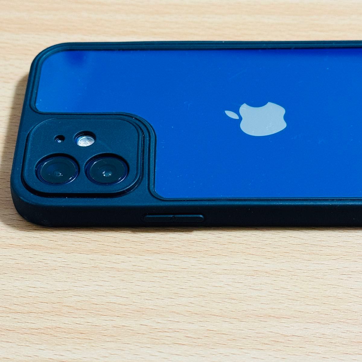 iPhone12 クリアケース カバー ブラック