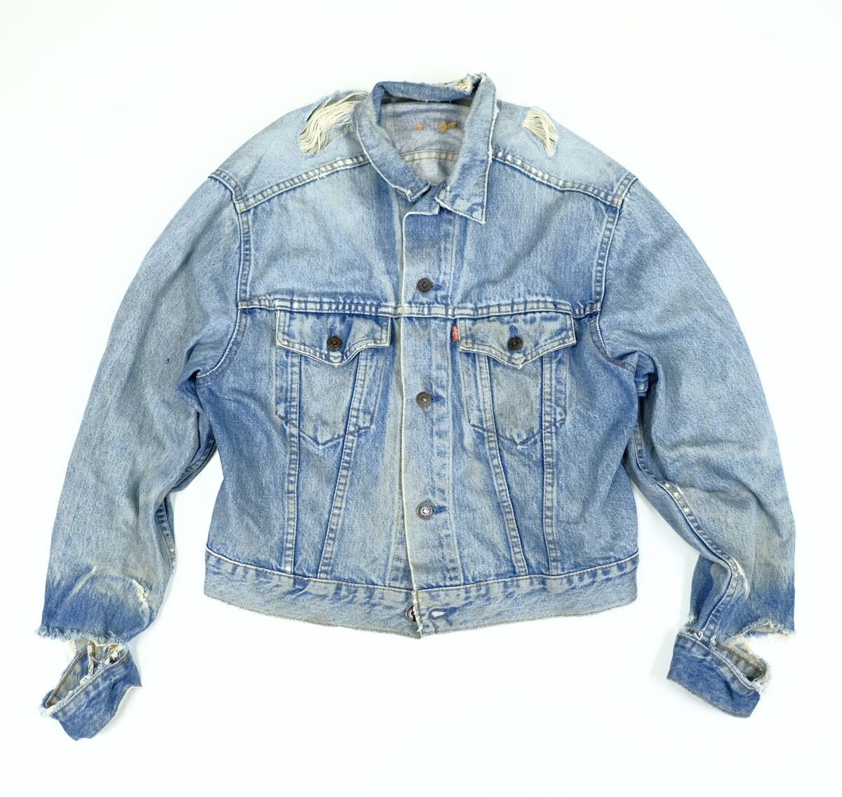 1980s】ビンテージ Levi's ボロ デニムジャケット 70505 3rd 4th 1980s】ビンテージ Levi's ボロ デニムジャケット 70505 3rd 4th