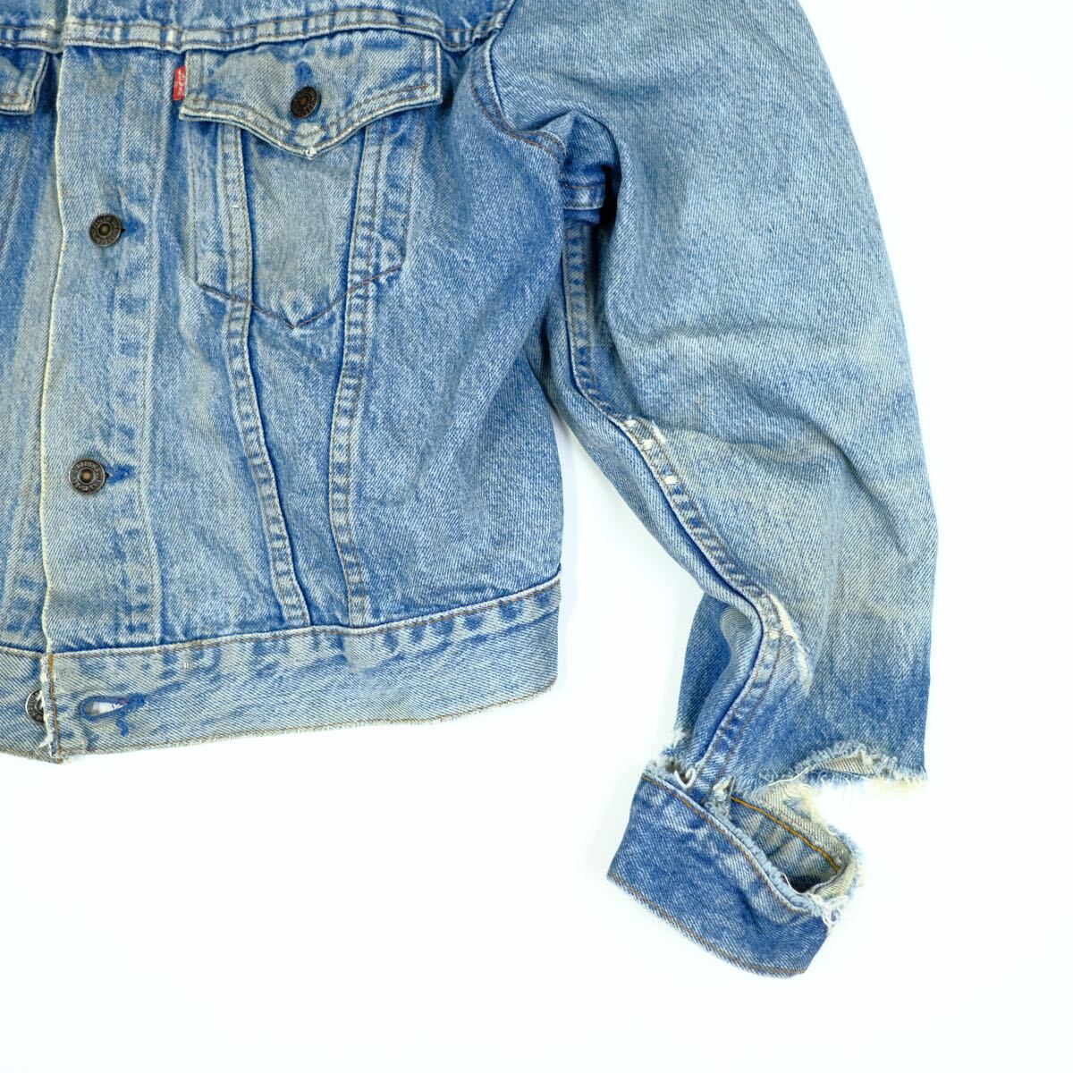 1980s】ビンテージ Levi's ボロ デニムジャケット 70505 3rd 4th 1980s】ビンテージ Levi's ボロ デニムジャケット 70505 3rd 4th