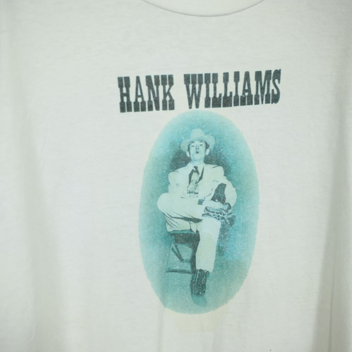 ビンテージ　Hank Williams フォトプリントTシャツ　古着屋　ハンク・ウィリアムス　USA製　90s 80s アート　デザイン_画像5