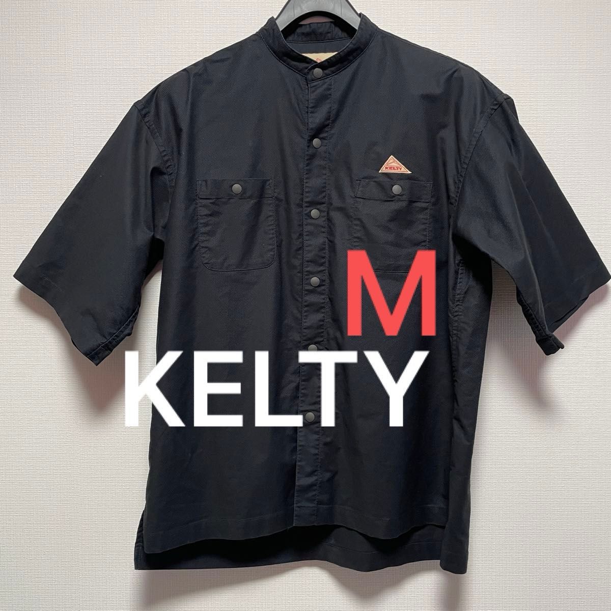 KELTY ケルティ  ワークシャツ 半袖 ブラック メンズ M シャツ カットソー 夏